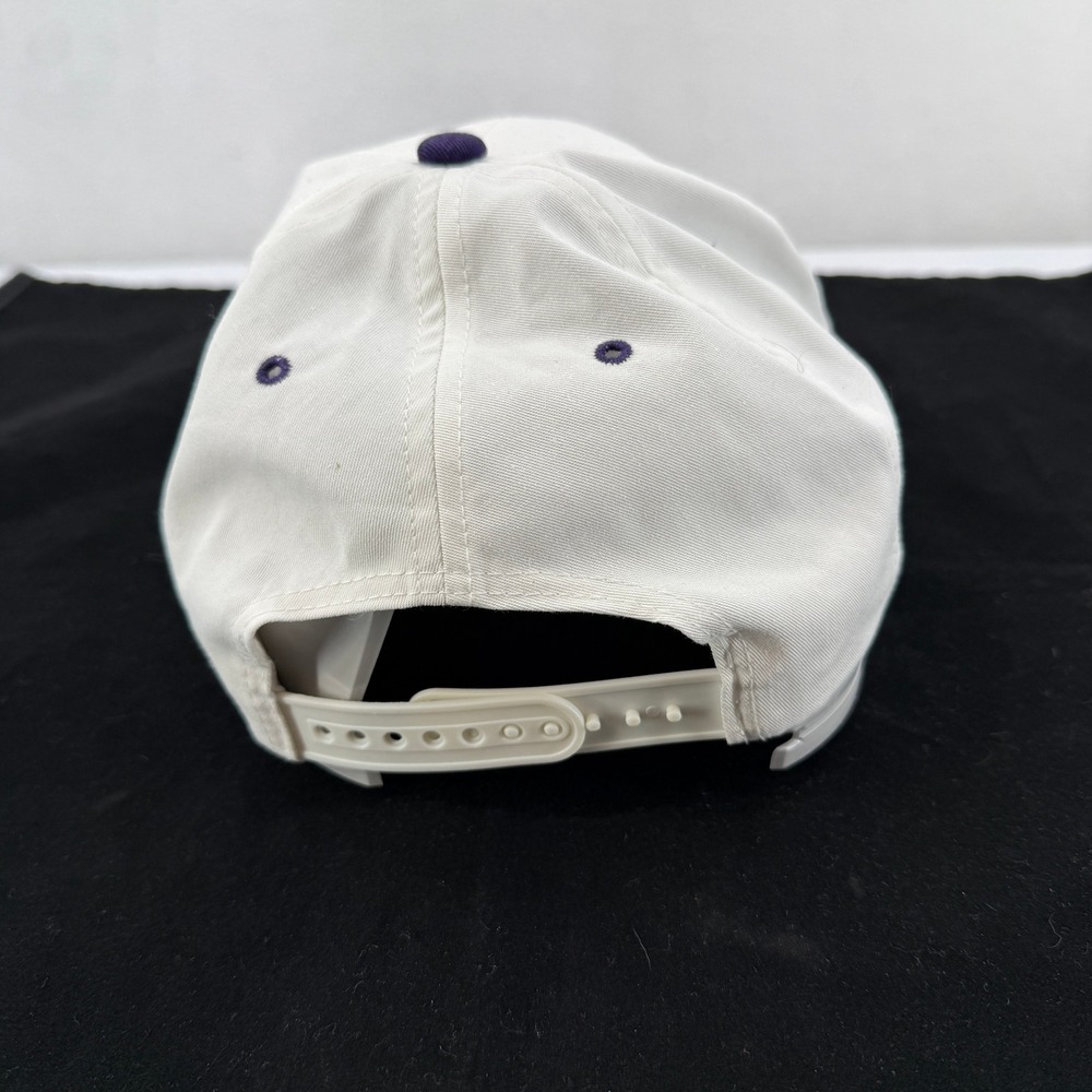 Colorado Rockies Hat Unisex OSFM White Purple Snapback MLB Logo Twins Enterprise - Picture 4 of 6